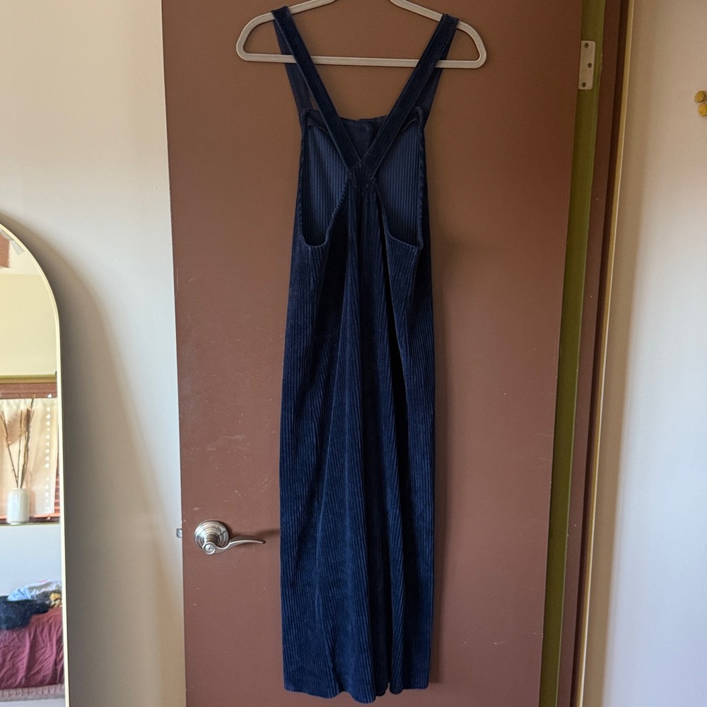 Madewell Texture & Thread Blue Corduroy Jumpsuit - Picture 5 of 8